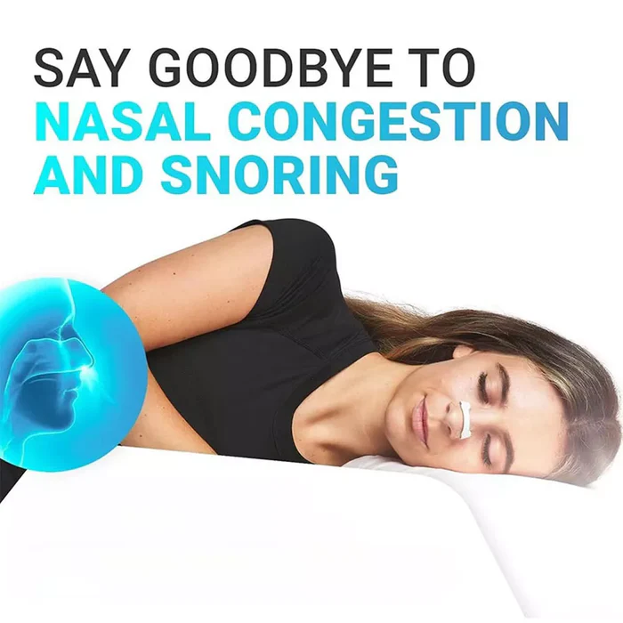 Magnetic Nasal Strips Snoring Relief Kit with Nose Clip for Gentle Breathing Sleep Aid - Medaid International