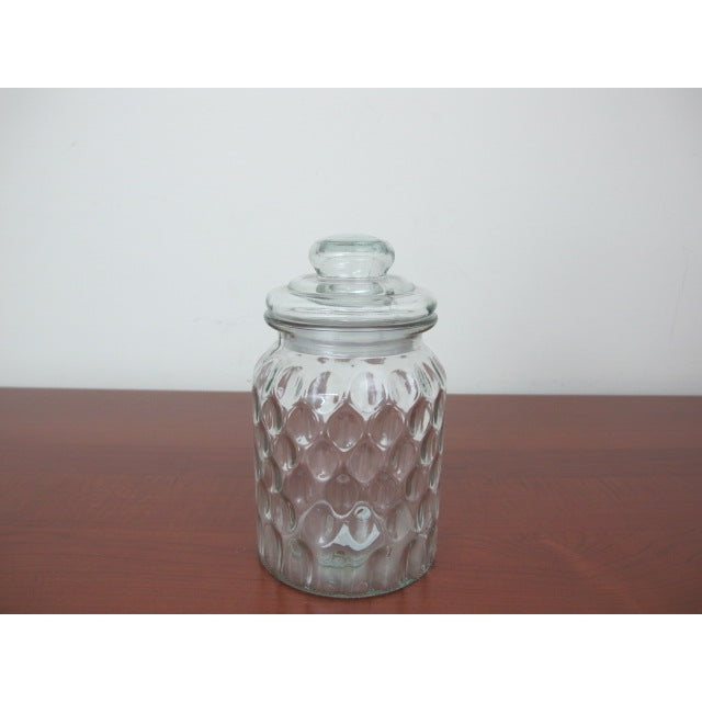 Medium Glass Jar Bee Hive Design