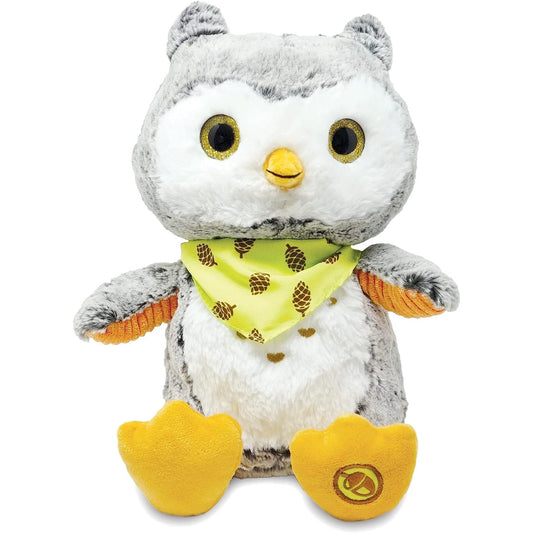 Animated Plush Owl: Educational Sound Guessing Game