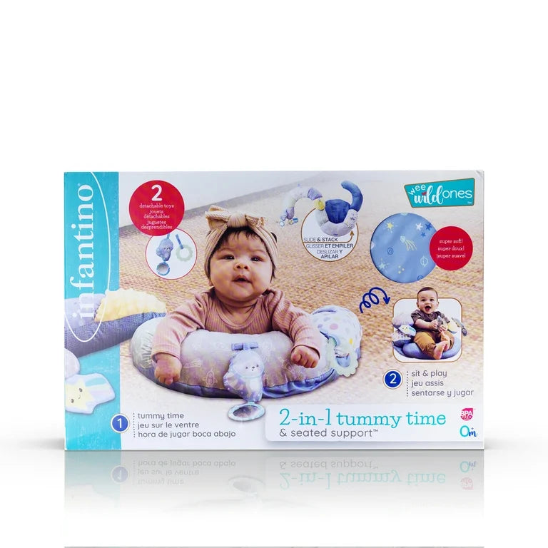 Infantino 2-In-1 Tummy Time & Seated Suport