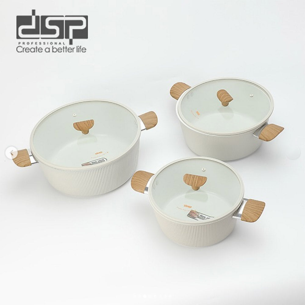 DSP CA021-S02 𝑴𝒂𝒔𝒕𝒆𝒓𝒑𝒊𝒆𝒄𝒆 𝑪𝒐𝒐𝒌𝒘𝒂𝒓𝒆 Set of 6-Pcs Beige