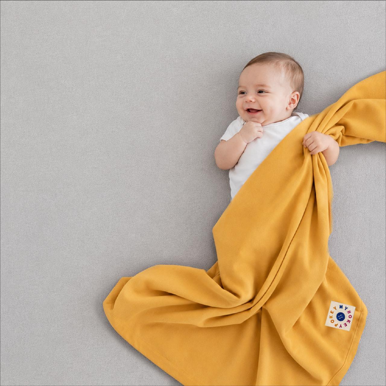 MyHokeyPokey swaddling blanket Sunshine