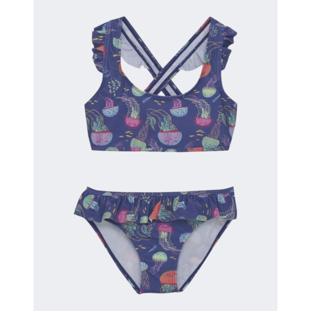 Color Kids Girls Beach Bikini Set Dark Navy - Medaid International