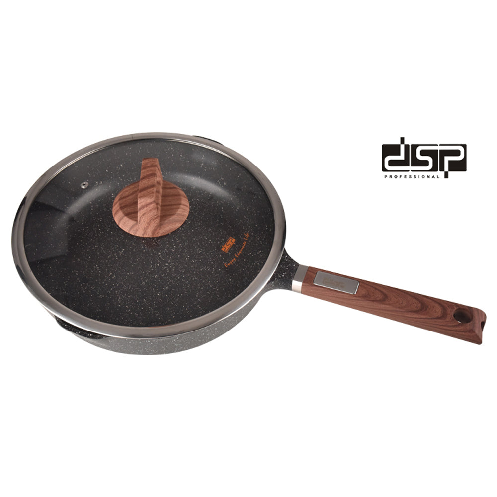 DSP Toughened Non-Stick Frypan With Lid CA005-CD24-Black