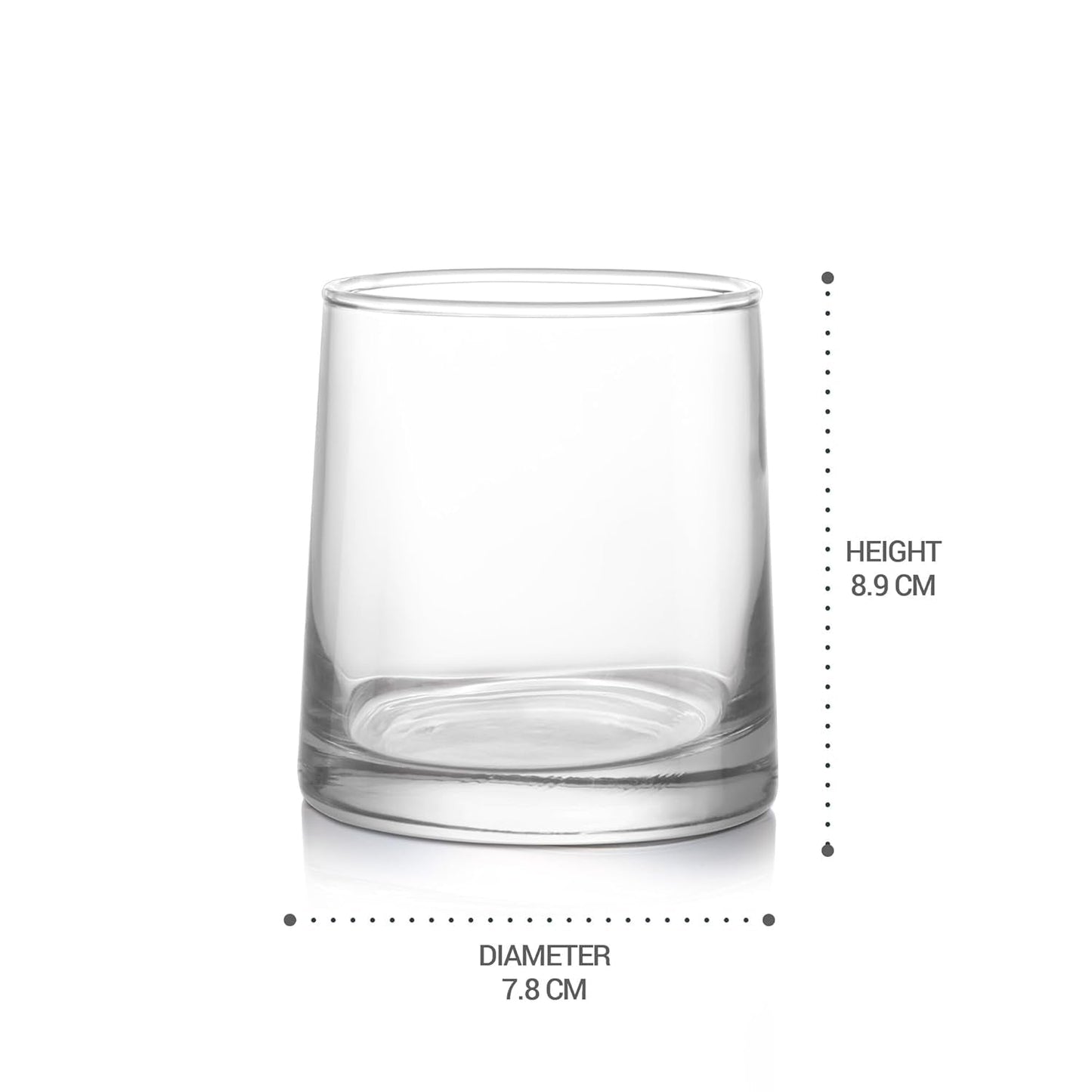 Danny Home 6-Pieces Short Glasses 280-ml