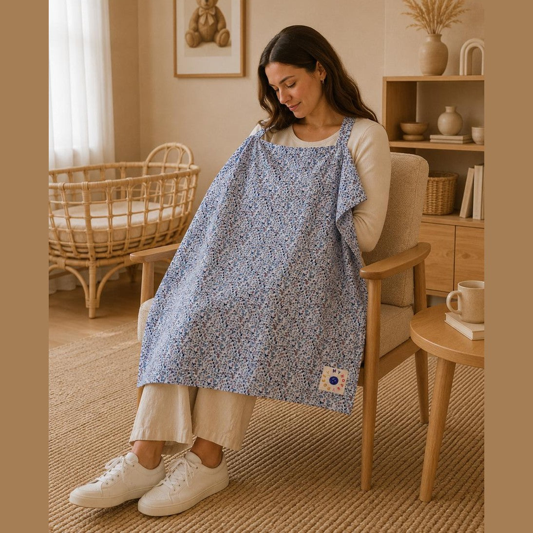 MyHokeyPokey - breast feeding cover - Floral Sky