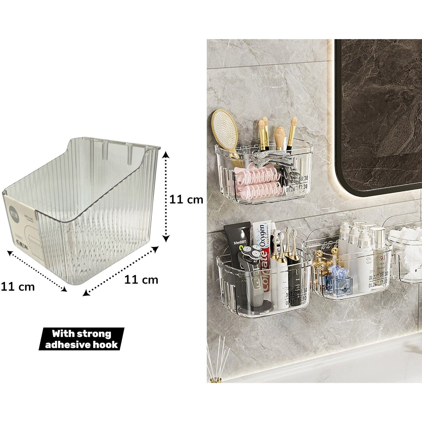 Perforated Unbreakable Transparent Storage Organizer 1