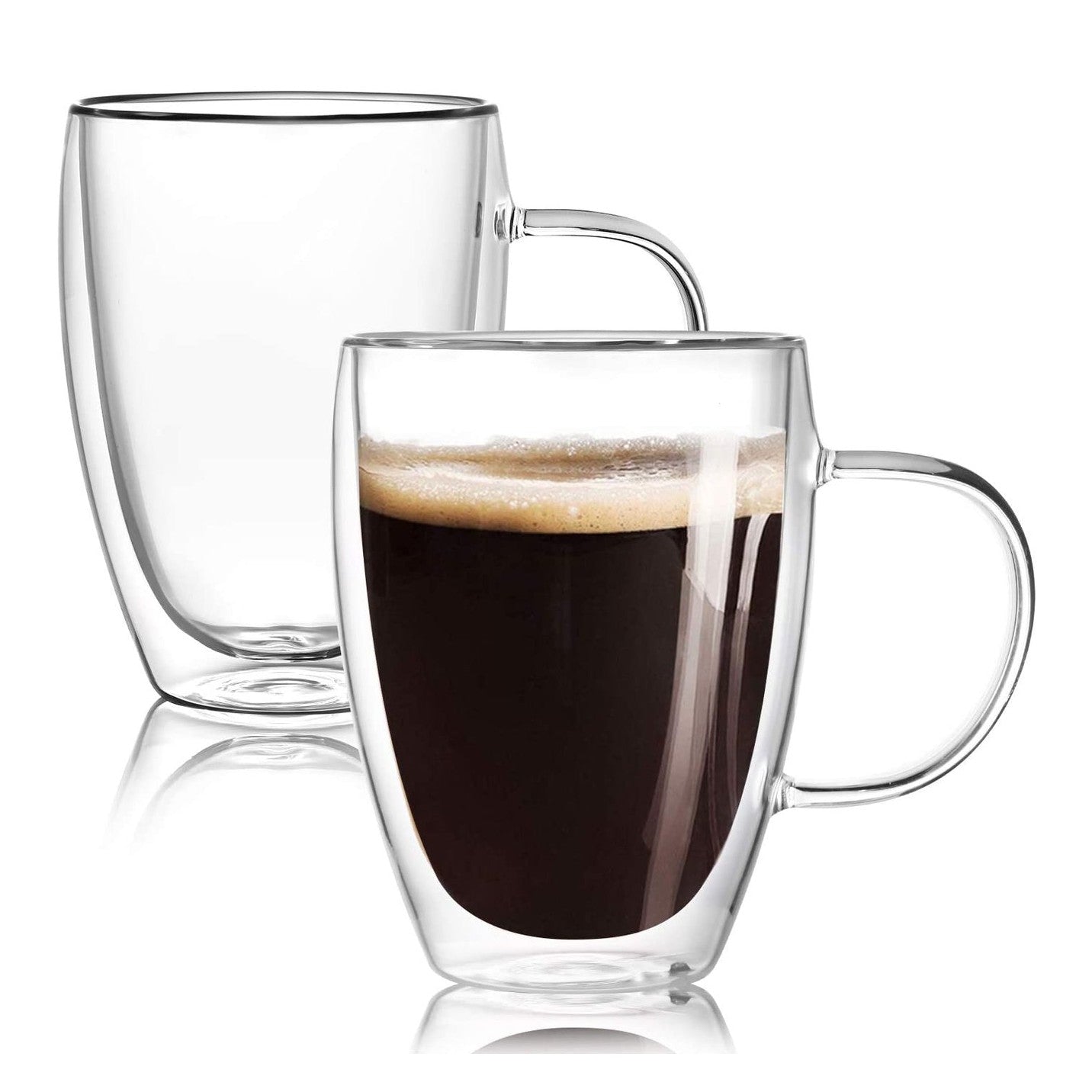 Double Wall Glass Mug 350 ml - 12 cm