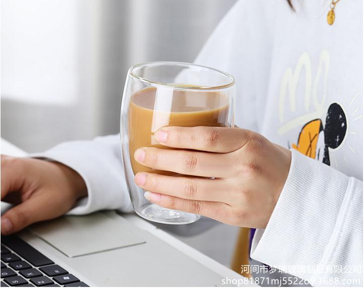 350ml Double Glass Cup (D8.50 x H11.50)CM ( FR-12 )
