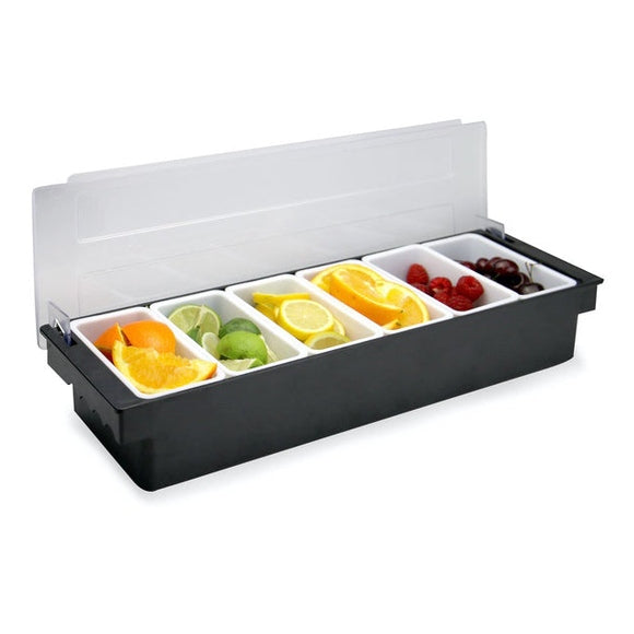 6 Compartment Seasoning Case Bar Condiment Box