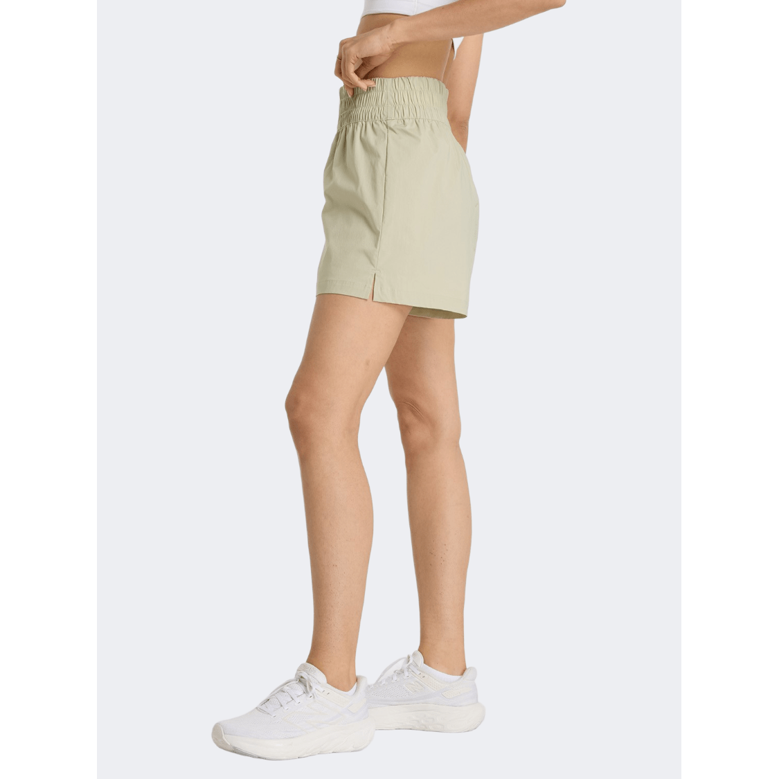 New Balance Pull On Boxer Women Lifestyle Short Olivine - Medaid International