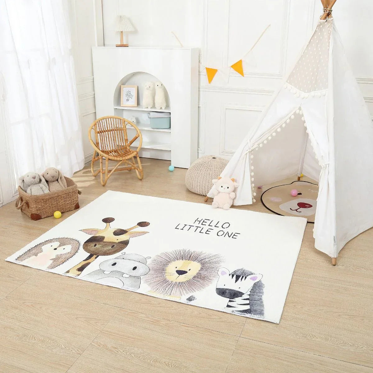 Miila - Baby Cashmere Rug 120x160cm Safari Animal - Nursery Decor