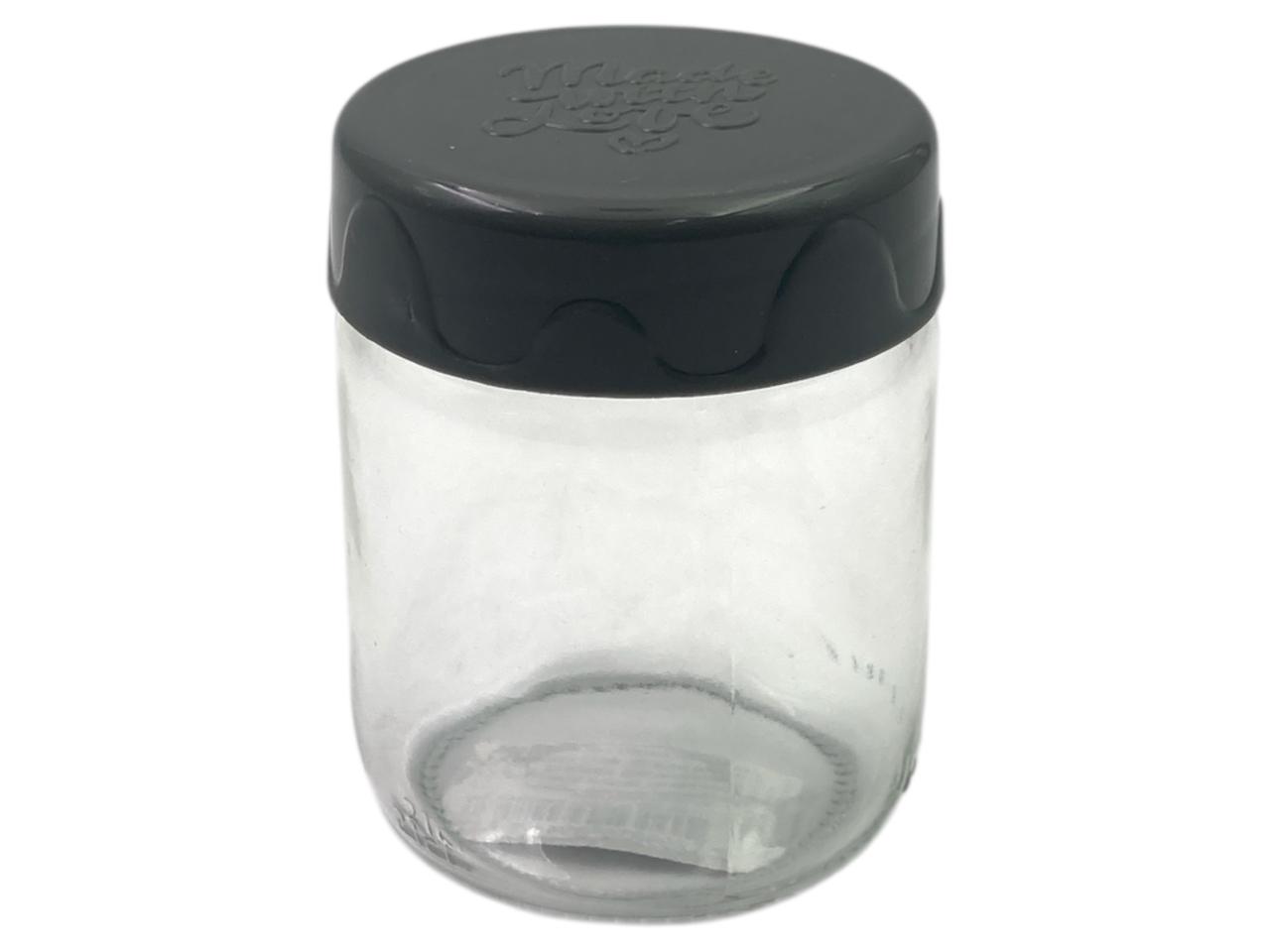 200 ml Glass Spice Jar with Gray Cover