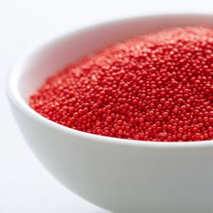 Nonpareils Red  - Brighten Your Desserts In Jar