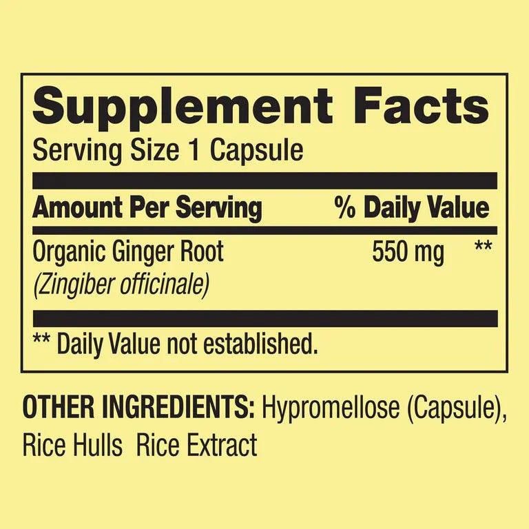 NOW Foods Ginger Root – 550 mg, 100 Veg Capsules | Digestive Support, Anti-Inflammatory & Immune Wellness