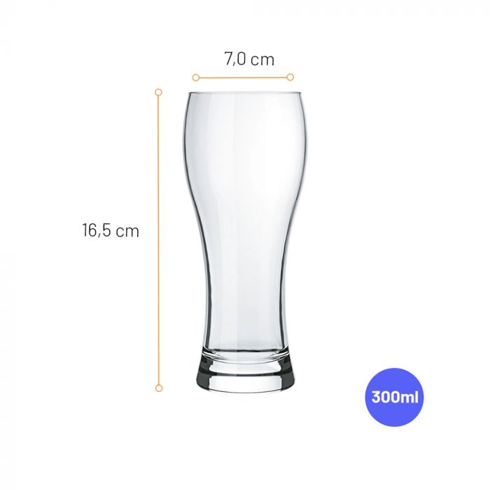 Nadir Figueiredo Joinville beer glass set of 6 - 300ml