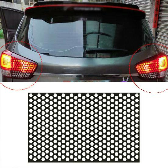Universal Car Rear Tail Light Lamp Stickers Honeycomb - Medaid International