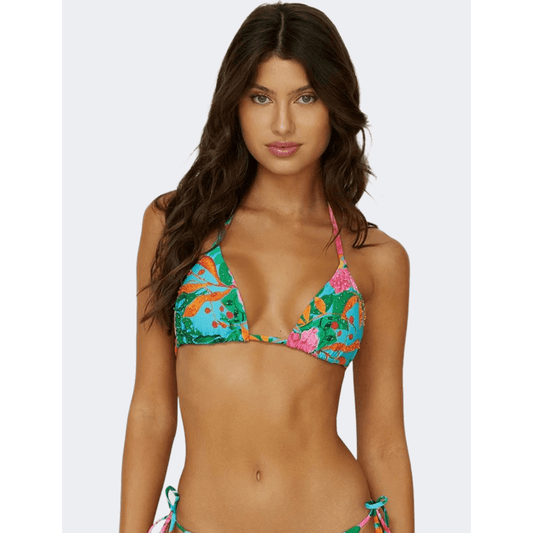 Pq Swim Zinnia Embroidered Women Beach Bra Multicolor - Medaid International