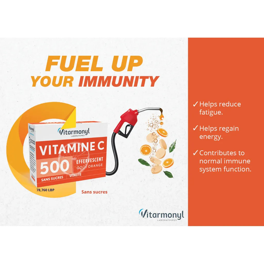 VITARMONYL VIT C 500 EFFERVESCENT  SUGAR FREE