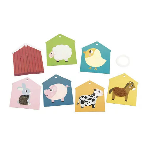 Janod - Farm Tactile Cards Set