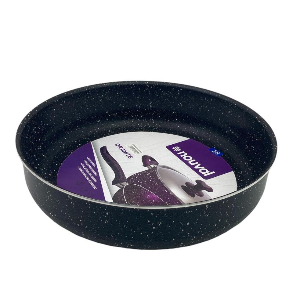 Black Granite Nouval Round Oven Tray 28 cm