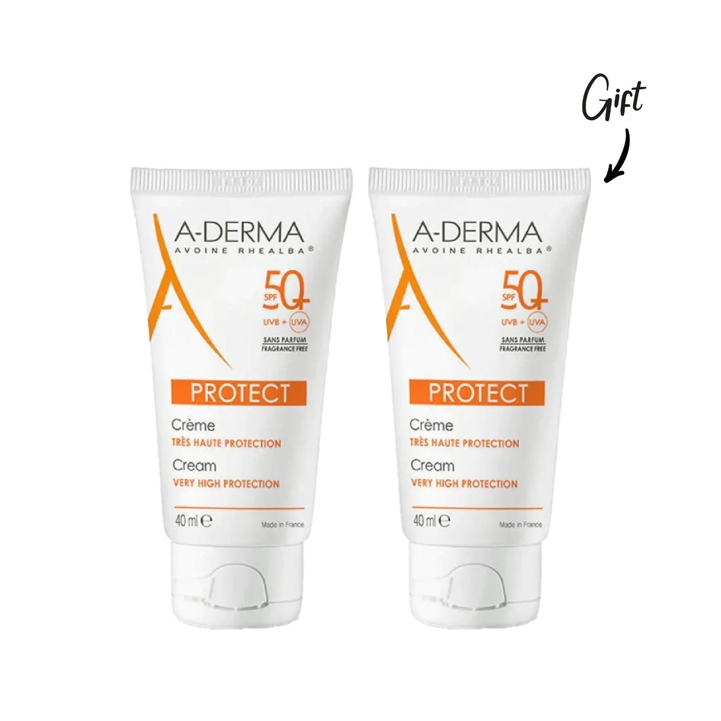 ADERMA PROTECT CREME SANS PARFUM SPF50+ 40ML Buy 1 Get 1 FREE