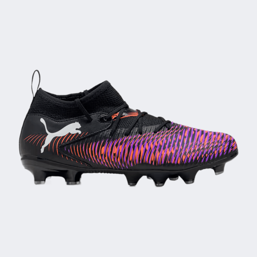 Puma Future 8 Match Firm Ground/Artificial Gs-Boys Football Shoes Black/Red - Medaid International