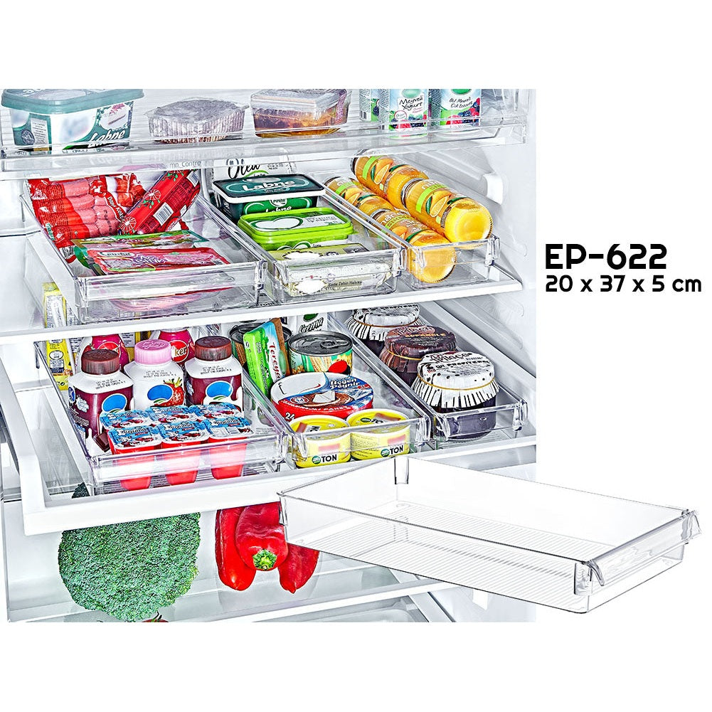 Clear Fridge Organizer 37 x 20 x 5 cm