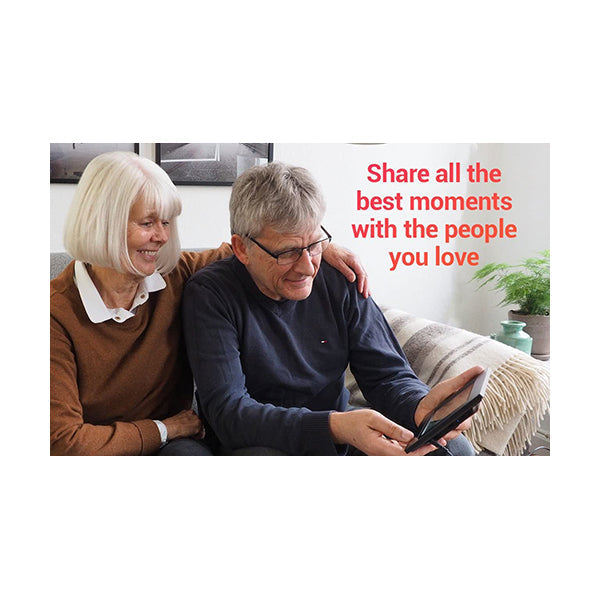 Feelcare Frameo 7 Inch Smart WiFi Digital Picture Frame with Touch Screen, Send Photos or Small Videos from Anywhere, IPS LCD Panel, Built in 8GB Memory, Wall-Mountable, Portrait & Landscape, DPF7000
