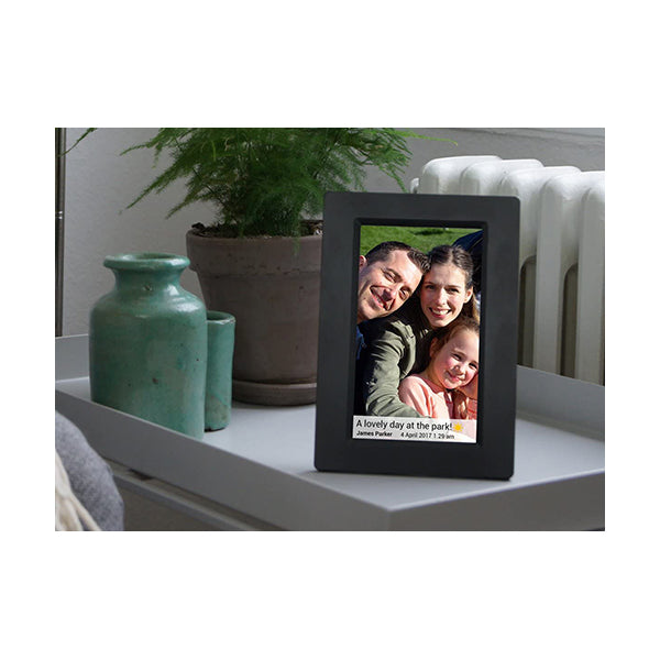 Feelcare Frameo 7 Inch Smart WiFi Digital Picture Frame with Touch Screen, Send Photos or Small Videos from Anywhere, IPS LCD Panel, Built in 8GB Memory, Wall-Mountable, Portrait & Landscape, DPF7000