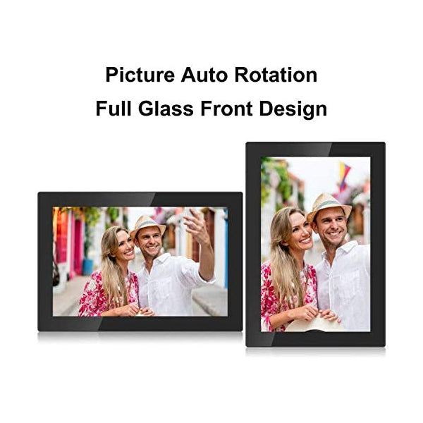 Feelcare Frameo Digital WiFi Picture Frame 10 inch, Send Photos or Videos from Anywhere, 16GB Storage,1280x800 IPS HD Display,Touchscreen for Easy Navigation, HN-DPF1003