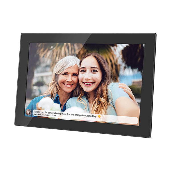 Feelcare Frameo Digital WiFi Picture Frame 10 inch, Send Photos or Videos from Anywhere, 16GB Storage,1280x800 IPS HD Display,Touchscreen for Easy Navigation, HN-DPF1003