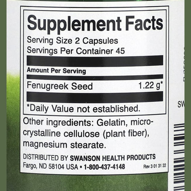 Fenugreek Swanson