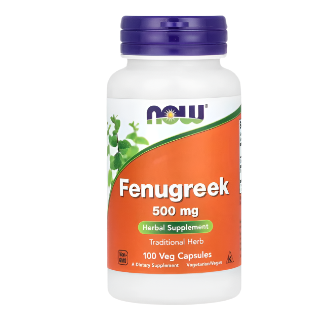 NOW Foods Fenugreek 500 mg – 100 Veg Capsules
