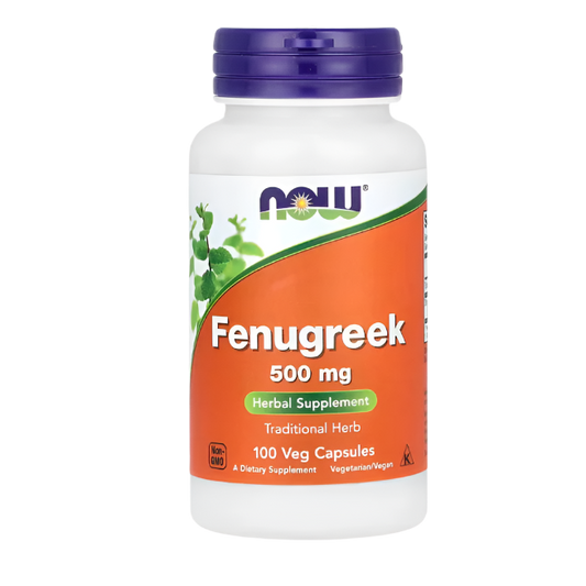 NOW Foods Fenugreek 500 mg – 100 Veg Capsules