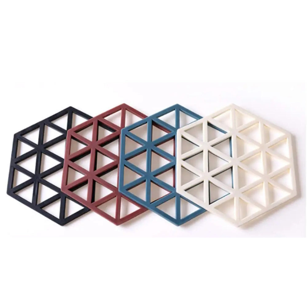 4-Pieces Silicone Mats Flexible Durable Non Slip Coasters
