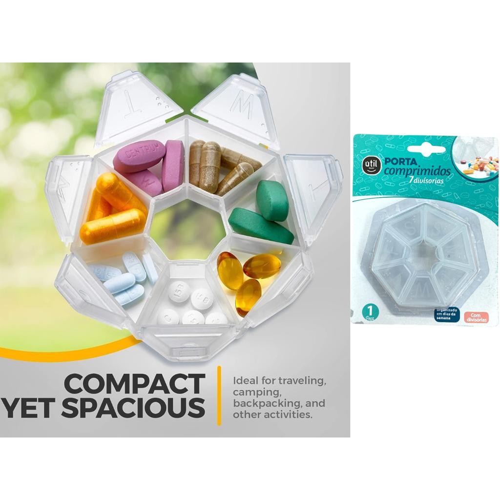 7 Compartments Pill and Vitamin Organizer