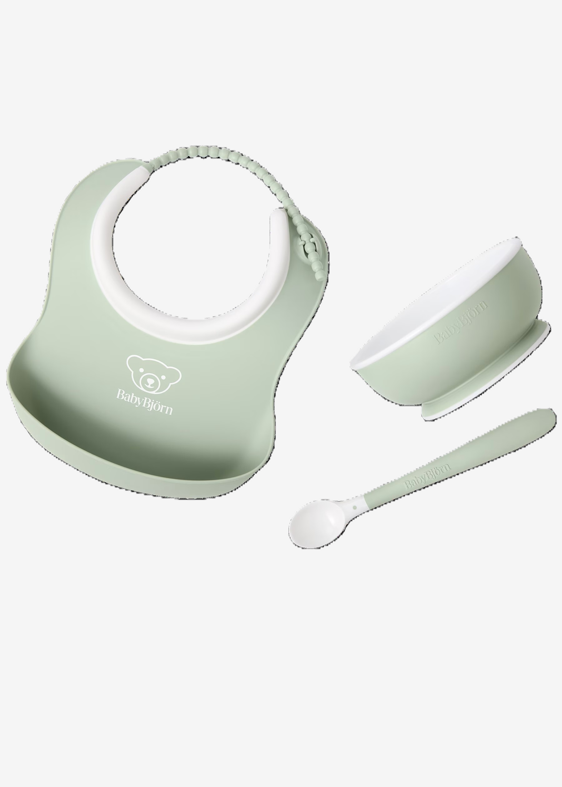 Babybjorn - Baby Feeding Set - Powder Green
