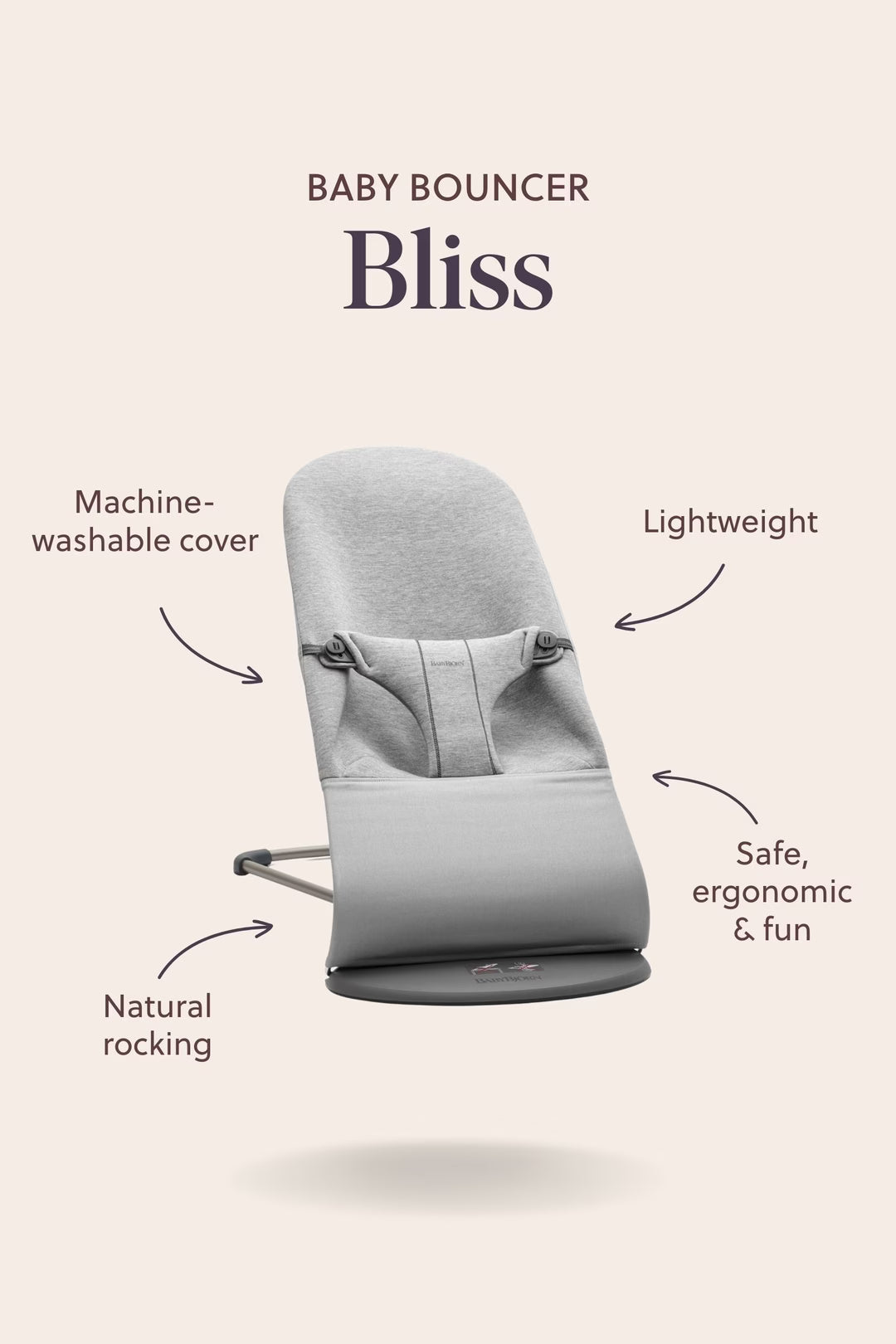 Babybjorn - Bouncer Bliss Mesh - Navy Blue