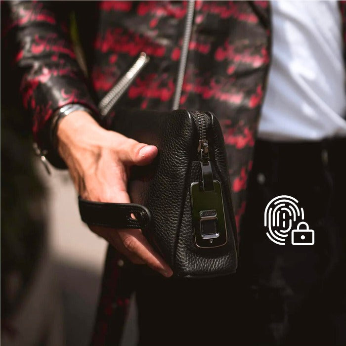 Premium Leather Fingerprint Man Bag - Medaid International