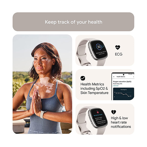 Fitbit Sense 2 Advanced Health and Fitness Smartwatch with Tools to Manage Stress and Sleep, ECG App, SpO2, 24/7 Heart Rate and GPS