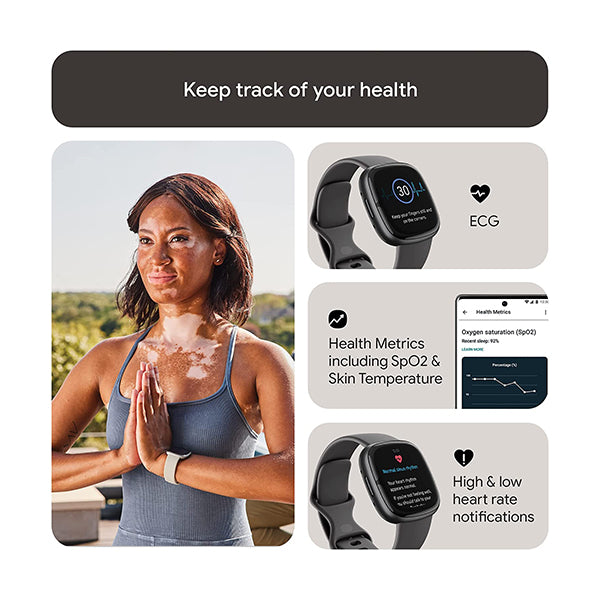 Fitbit Sense 2 Advanced Health and Fitness Smartwatch with Tools to Manage Stress and Sleep, ECG App, SpO2, 24/7 Heart Rate and GPS