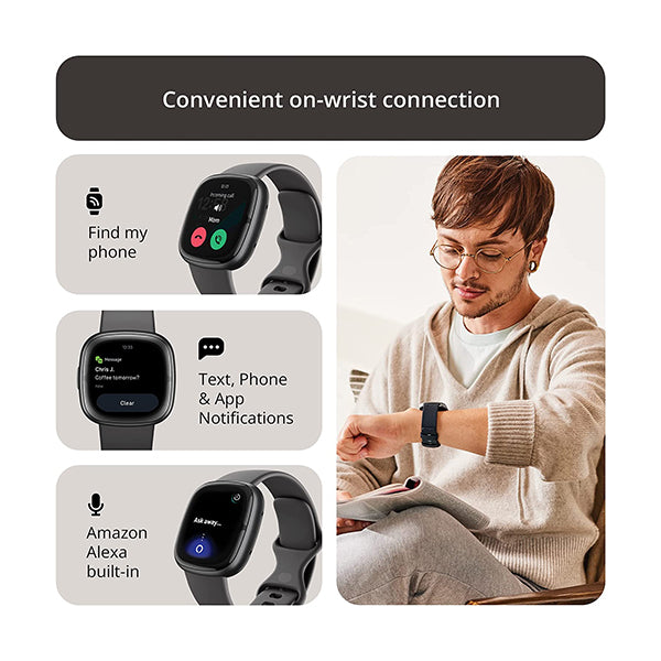 Fitbit Sense 2 Advanced Health and Fitness Smartwatch with Tools to Manage Stress and Sleep, ECG App, SpO2, 24/7 Heart Rate and GPS