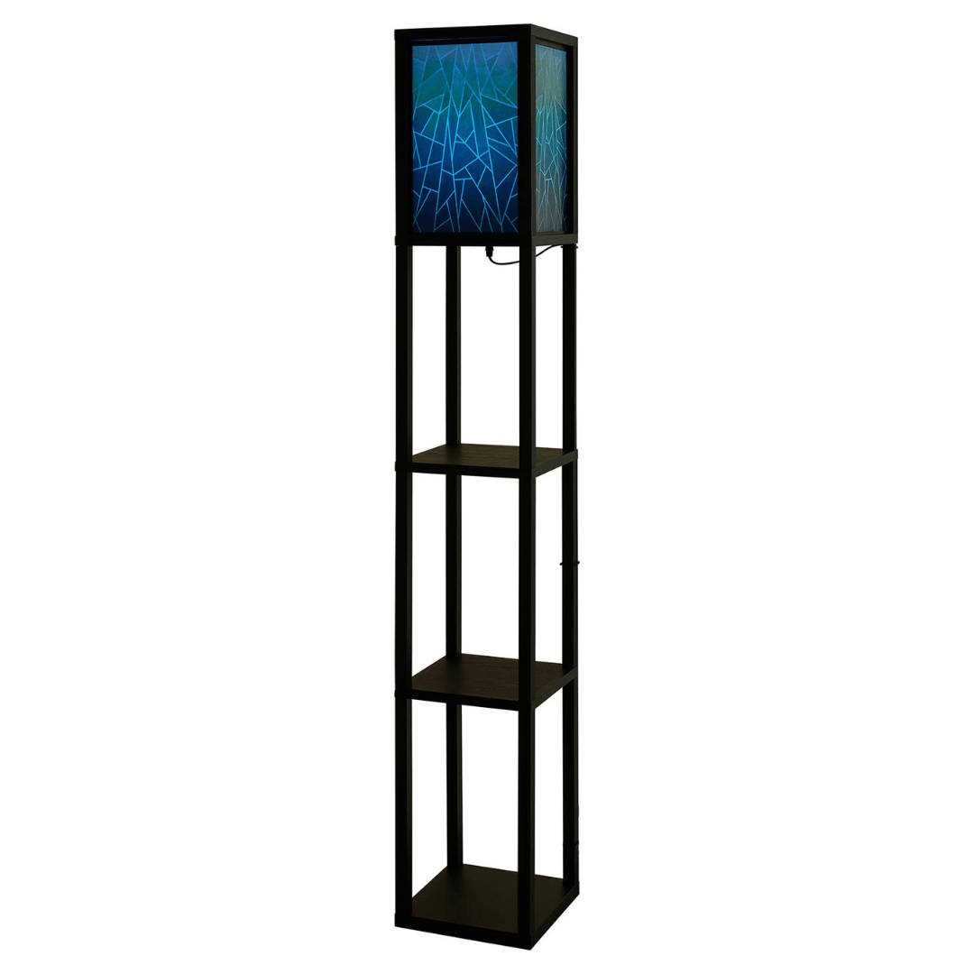 floor lamp with integrated shelf And Remote Control