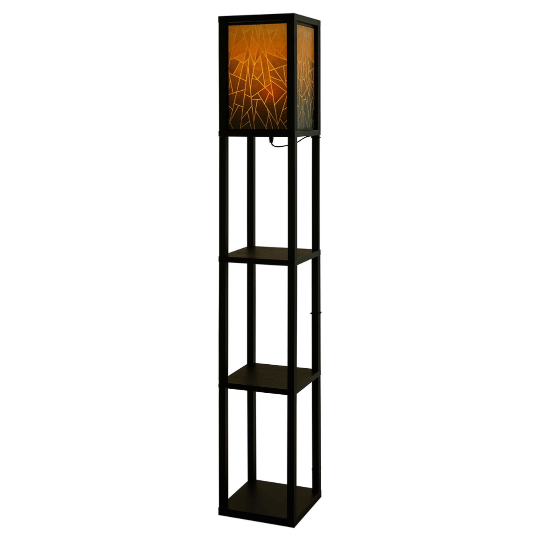 floor lamp with integrated shelf And Remote Control