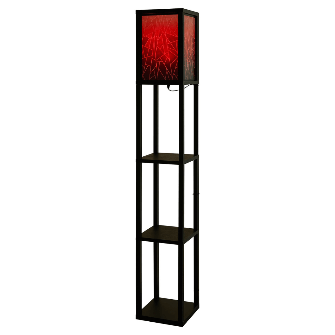 floor lamp with integrated shelf And Remote Control