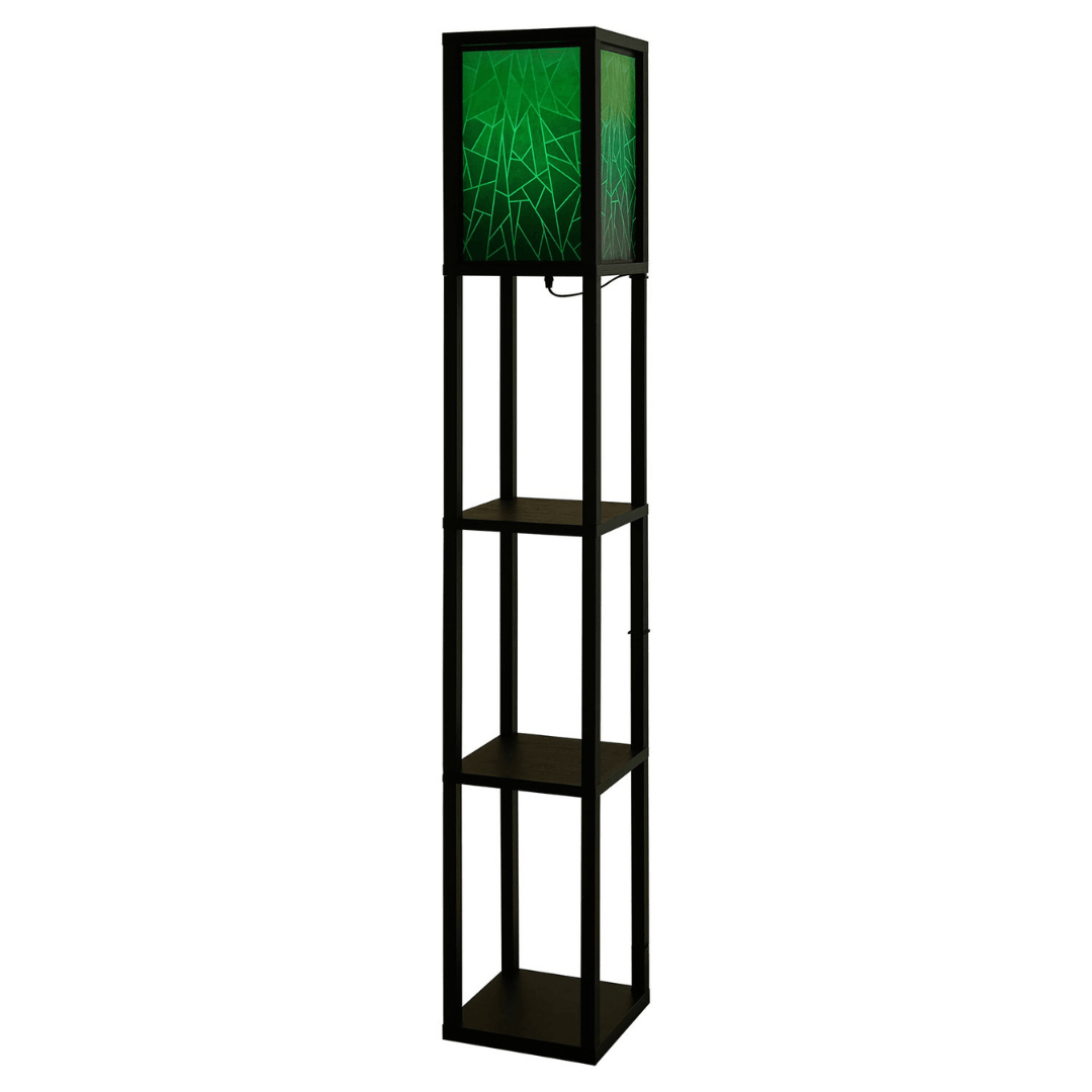 floor lamp with integrated shelf And Remote Control