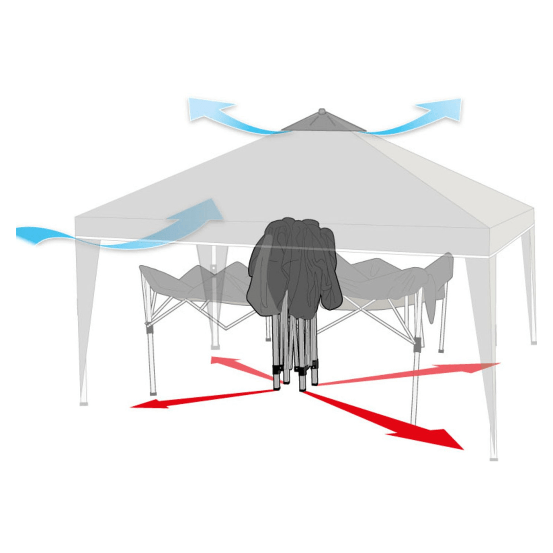 FLORABEST GAZEBO, WITH 2 WALLS