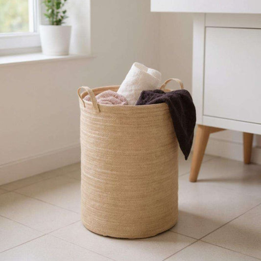 Round Juna Laundry Jute Basket by Wenko
