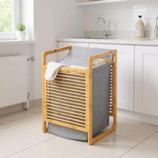 Bamboo Laundry Bag  by Wenko